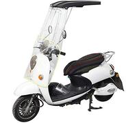 GLJY Couverture Universelle de Parasol de Moto électrique, Couverture imperméable de Pluie de Scooter, auvent Transparent de Parapluie de Soleil d'auvent de Moto,Noir,B