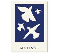 GLKFWVX Affiche Henri Matisse célèbre « Colombe de la paix » - Art mural Henri Matisse - Impression sur toile rétro pour décoration d'intérieur - 50 x 70 cm - 1 sans cadre