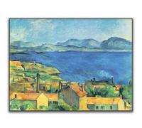 GLKFWVX Art Mural de Paul Cézanne 《Ocean View Room》Affiche Peinture sur Toile de Paul Cézanne Estampes abstraites Tableau de Paul Cézanne pour la décoration intérieure 60x90cm sans Cadre