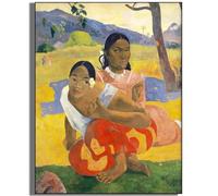 GLKFWVX Art Mural Paul Gauguin 《Quand Te marieras-tu》Affiche Peinture sur Toile Paul Gauguin Tirages Abstraits pour décoration intérieure 50x70cm sans Cadre