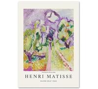 GLKFWVX Célèbre Affiche d’Henri Matisse 《Galerie Druet》 Exposition Murale Peinture sur Toile d’Henri Matisse Estampes rétro pour la décoration intérieure 60x90cmx1 sans Cadre