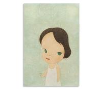 GLKFWVX Célèbre Affiche de Yoshitomo Nara《Poupée Somnambule》Estampes Modernes d’Art Mural Yoshitomo Nara Peinture sur Toile Abstract pour la déco intérieure 50x70cm sans Cadre