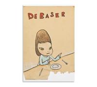 GLKFWVX Célèbre affiche Yoshitomo Nara de Baser - Art mural moderne sur toile - Impression sur toile - Images abstraites pour décoration d'intérieur - 50 x 70 cm - Sans cadre