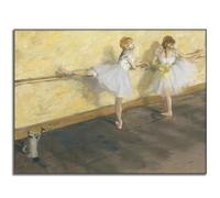 GLKFWVX Célèbre Art Mural d’Edgar Degas 《Ballet》 Affiche d’Exposition Peinture sur Toile d’Edgar Degas Estampes abstraites Tableau d’Edgar Degas pour la décoration intérieure 50x70cm sans Cadre