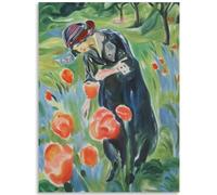 GLKFWVX Célèbre exposition Paul Gauguin, affiches de manoir rose, impressions abstraites sur toile, peinture Paul Gauguin, art mural pour décoration d'intérieur, photos 60 x 90 cm x 1 sans cadre