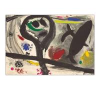 GLKFWVX célèbre Joan Miro Affiche Couleur Art Mural surréalisme Peinture sur Toile Joan Miro Impressions Photo Nordique pour décor de Salon 80x60cmx1 sans Cadre