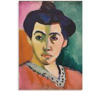 GLKFWVX Henri Matisse Art Mural Henri Matisse 《Madame Matisse》 Affiche Matisse Imprime Matisse Peinture pour la décoration intérieure Photo 40x60cmx1 sans Cadre