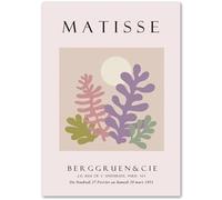 GLKFWVX Henri Matisse - Décoration murale Henri Matisse - Corail coloré - Impression de style moderne pour décoration d'intérieur - 20 x 30 cm - 1 sans cadre