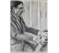 GLKFWVX Henri Matisse Poster Henri Matisse « Jouer du piano » Décoration murale sans cadre 15 x 20 cm