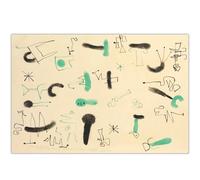 GLKFWVX Joan Miro Affiche Ciel Étoilé Art Mural Joan Miro Impressions Surréalisme Peinture sur Toile Photo Nordique pour Salon Décor 75x55cmx1 sans Cadre