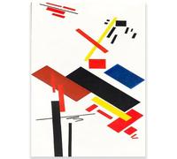 GLKFWVX Jon Baran Art Mural 《Kazimir Malevich》Affiche Peinture sur Toile de Henri Rousseau Estampes abstraites Tableau d’Henri Rousseau pour la décoration intérieure 60x90cm sans Cadre