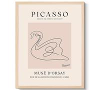 GLKFWVX Paul Picasso Poses Décoration murale « Oie animale » Poster Paul Picasso Exposition sur toile Impression abstraite pour décoration d'intérieur 60 x 90 cm Sans cadre
