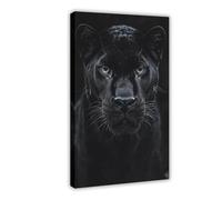 GLKISGFQ Poster de panthère noire sur toile pour décoration de chambre à coucher, bureau, chambre, cadeau 40 x 60 cm