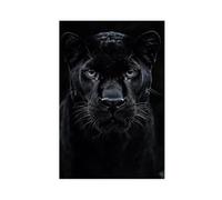 GLKISGFQ Poster de panthère noire sur toile pour décoration de chambre à coucher, bureau, chambre, cadeau 20 x 30 cm
