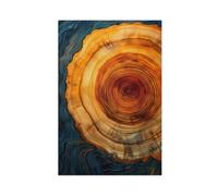 GLKISGFQ Poster sur toile avec anneau d'arbre - Décoration murale pour salon, chambre à coucher - 40 x 60 cm