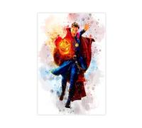 GLKISGFQ Poster sur toile de super-héros Doctor Strange - Décoration murale pour salon, chambre à coucher - 60 x 90 cm