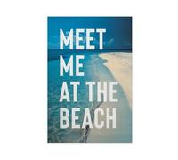 GLKISGFQ Poster sur toile « Meet on The Beach » - Décoration murale pour salon, chambre à coucher - 60 x 90 cm