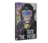 GLKISGFQ Poster Taste The Future sur toile pour décoration murale de salon, chambre à coucher (50 x 75 cm)