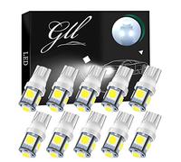 GLL 10 Pièces Ampoules LED W5W T10 24V Blanc 5050 5SMD 60LM