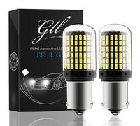 GLL 2PCS BA15S Ampoules LED Blanc 1156 P21W Ampoules 3014 144 SMD 2800LM Canbus Sans Erreur pour Feux de Marche Arrière Feux de Frein DC 12V