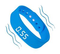 Glleneskt Bracelet Alarme Rappel Silicone Étanche | Réveil pour Dormeurs Profonds pour Personnes Âgées Adolescents Adultes Études Déplacements Chambre