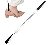 Glleneskt Chausse Pied Metal Telescopique, Chausse-Pied Long en Acier Inoxydable 31-65cm, Facile À Mettre Et À Enlever pour Seniors Hommes Femmes, Convient À Les Types De Chaussures