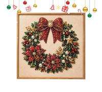 Glleneskt Kit d'Art de Perles de Noël Décoration murale festive | Kit D'Art De Strass De Noël Pour Professionnels Femmes Hommes Adultes Artistes Maison Appartement Atelier Salon Chambre