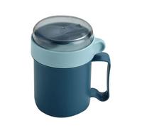 Glleneskt Mug À Soupe Doté D'un Couvercle, Tasse Céréales Portable 500ml Avec Cuillère Pliable, Bol De Nourriture, Anti-fuite, Récipient Hermétique Pour Soupes, Avoine, Porridge Et Nouilles