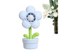 Glleneskt Ventilateur portable sans pale à main - Ventilateur à 3 Vitesses | Mini Forme de Pot de Fleurs avec Lampe de Nuit, Rechargeable USB - pour, adultes, étudiants