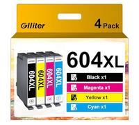 Glliter Cartouches 604XL pour Epson 604 XL pour Epson XP 3200 Cartouches compatibles Epson Expression Home XP 4200 XP-2205 XP-3205 XP-4205 Workforce WF-2930 WF-2935