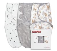 GLLQUEN BABY Swaddles Lot de 3 Panneaux, 100% Coton Biologique, Exploration de la Jungle, Exploration de la Jungle, S