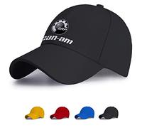 GLLUSA Chapeau De Papa pour Can-AM Trou De Queue De Cheval Réglable Snapback Hat Impression Casquette De Baseball Respirante Hommes Femmes Facile À Nettoyer-Black||One Size