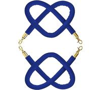 GLMGBP Cordon de barrière VIP en Velours - 60/90/120/150 cm pour la Gestion des Files d'attente, Accessoire élégant pour hôtels et événements, Cordon en Velours résistant.