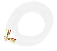 GLMGBP Cordon de Velours VIP pour la Gestion des foules - Barrière Blanche de 2,2 m pour événements sur Tapis Rouge, fêtes d'anniversaire, Salons Automobiles - Décoration d'entrée élégante, Durable