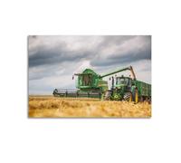 GLMHOK Poster sur toile représentant un véhicule de génie agricole, moissonneuse-batteuse, tracteur, 40 x 60 cm