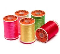 Glo-Brite Lot de 2 pelotes de fil pour attacher les mouches, couleurs au choix, 22 m (4. Écarlate)