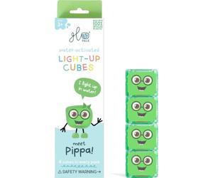 Glo Pals Cube Lumineux Original activé par l'eau pour Jeu sensoriel (Pippa - Vert)