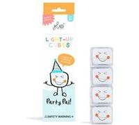 4 cubes lumineux Party Pal blanc