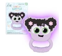 Glo Pals Hochet Lumineux - Hochet Sensoriel Bébé qui brille 7 Couleurs Amusantes - Jouet Souple en Silicone pour Bébés - Hochet Bébé - Lumi