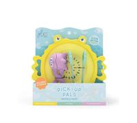 Glo Pals, Lot de 3 Instruments Sensoriels Pick Up Pals, avec secoueur, pincettes et brossage, jeu pour enfants de 18 mois d'âge, aide au développement sensoriel et cognitif en silicone médical