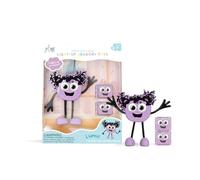 Glo Pals Personnage Lumi Jouet de bain sensoriel lumineux activé par l'eau + 2 cubes lumineux réutilisables. Jouet de bain sensoriel pour enfants Cadeau pour garçons et filles de 3 ans et plus (Lumi -