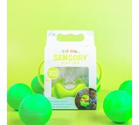 Glo Pals Mini bocal vert pour enfant avec poignées faciles à prendre en main et couvercle verrouillable pour thérapie anti-stress Convient aux garçons et filles de 18 mois et plus.