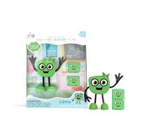 Glo Pals - Pippa Figurine de Bain Cube à capteur d'eau, Brille dans l'eau | Jouet de Bain | Vert | 2 dés, 1 Personnage