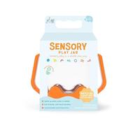 Glo Pals, Pot de remplissage sensoriel, jeu pour enfants de 18 mois, aide au développement sensoriel et cognitif, Teal orange, 10 x 8 cm