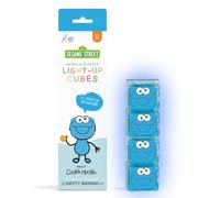 Glo Pals Sesame Street Cube Lumineux activé par l'eau pour Jeu sensoriel (Cookie Monster - Bleu)