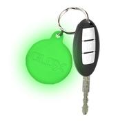 GLO-X Key Glow Tags - Étiquettes de clés phosphorescentes les plus puissantes au monde pour trouver vos clés dans le noir - 12 heures de temps de lueur - Fonctionne à l'énergie solaire, Brille en vert