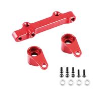 GLOBACT Bellcrank Ensemble de direction en aluminium avec roulements pour Losi 1/16 Mini-B 1/18 Mini-T 2.0 LOS311002 Pièces de rechange (rouge)