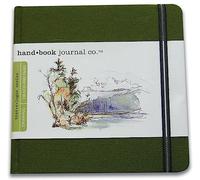 Global Art Cahier à Croquis/à Dessin, Cadmium Green, Carré