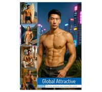 Global Attractive (Wall Calendar 2026 DIN A3 portrait), CALVENDO 12 Month Wall Calendar: A real eye-catcher for anyone who appreciates international aesthetics and innovative visual art