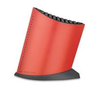Global Bloc de couteaux GKB -52 ovale, S Size, satiné pour 9 couteaux Farbe 4: rot